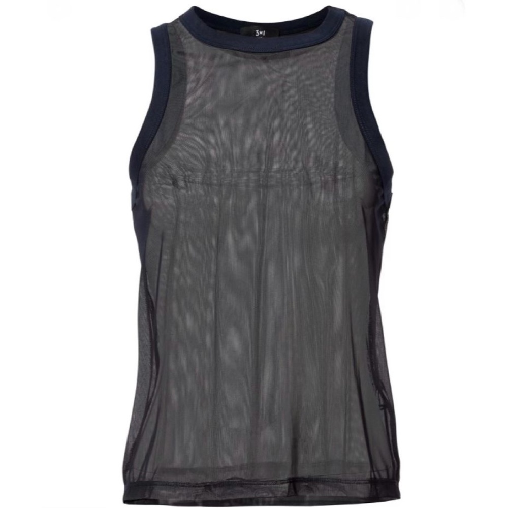 NWT 3x1 Sheer Muscle Tank Top Size Small